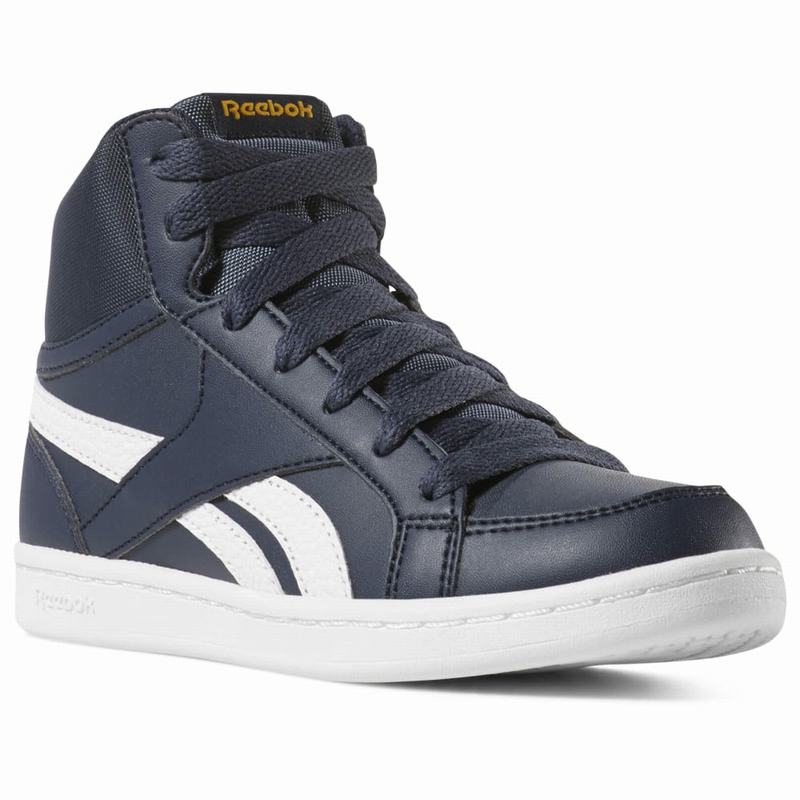Tenisi Reebok Royal Prime Mid Baieti Bleumarin/Albi Romania PR7563VH